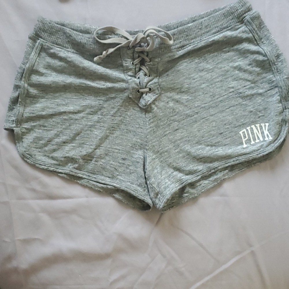 Pink v.s grey shorts